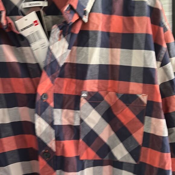 Timmy Bahama Relax button down pinstripe chambray shirt. Size Large - Picture 3 of 4